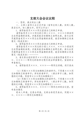 2024年支部大会会议议程