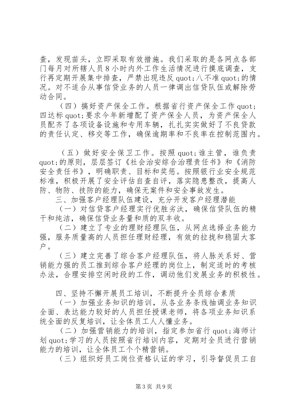 2024年支行行长述职报告_第3页