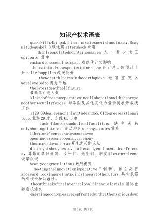 2024年知识产权术语表