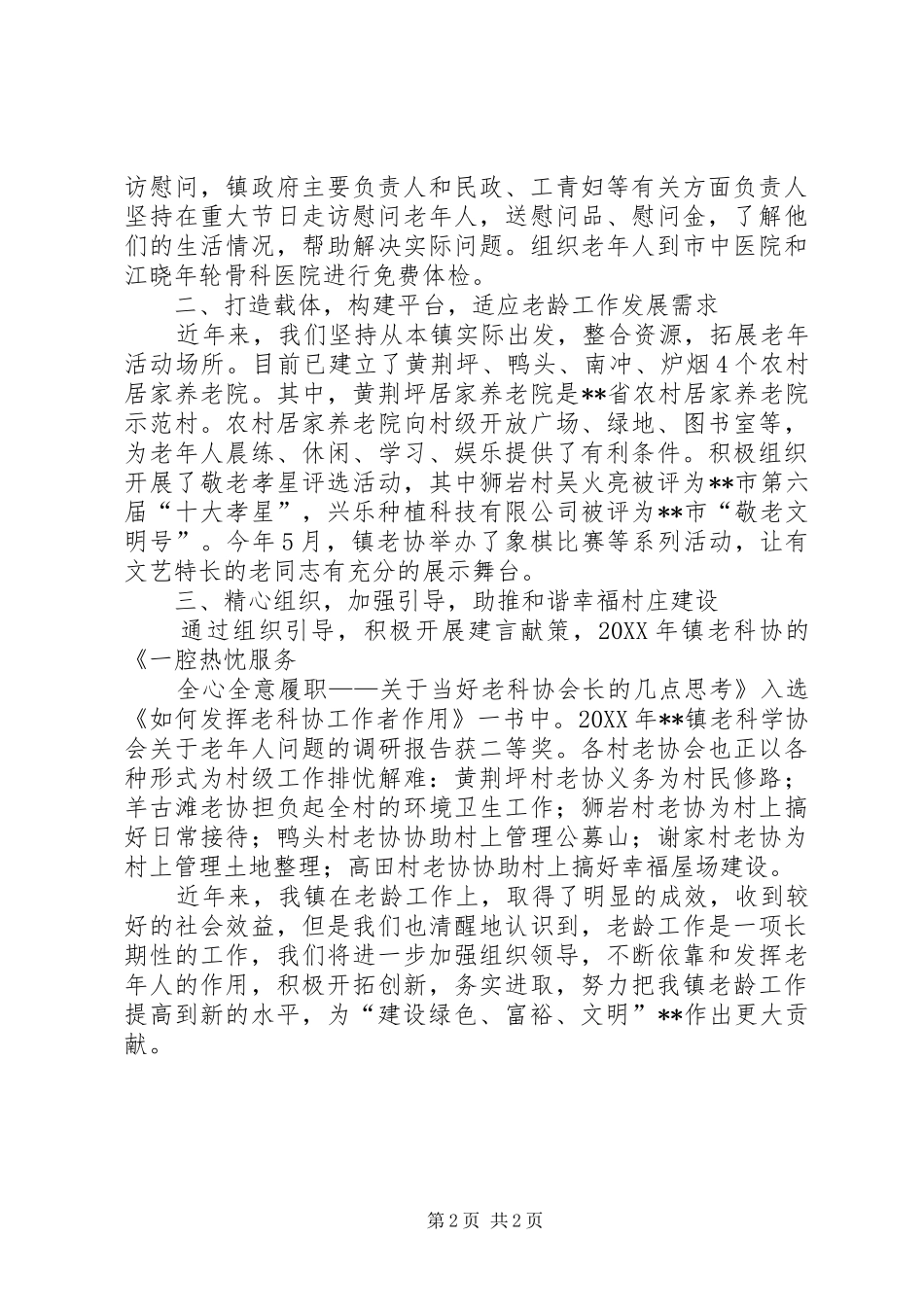 2024年老龄工作总结_第2页