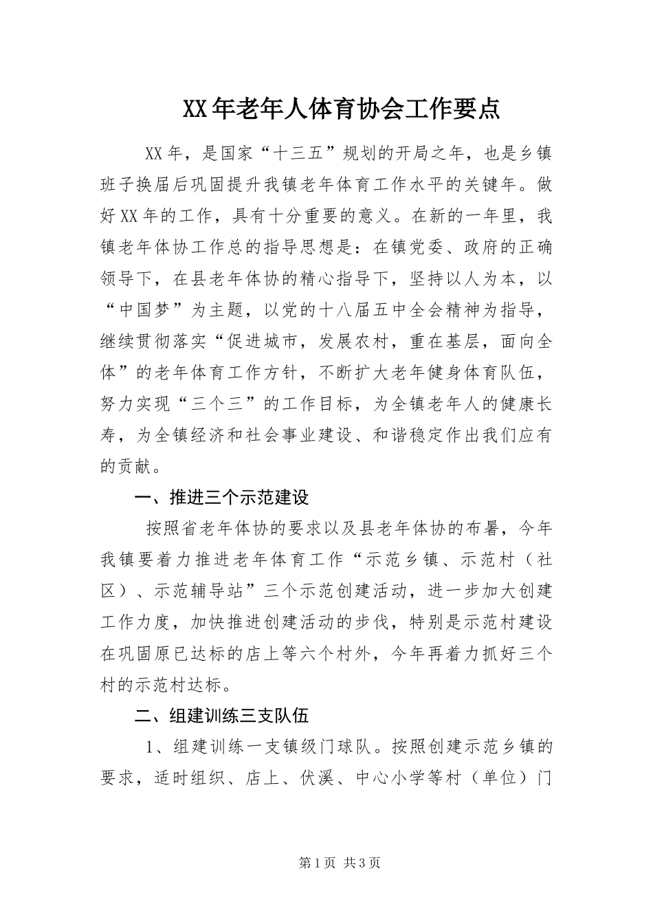 2024年老年人体育协会工作要点_第1页