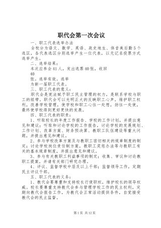 2024年职代会第一次会议