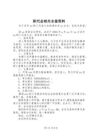 2024年职代会相关全套资料