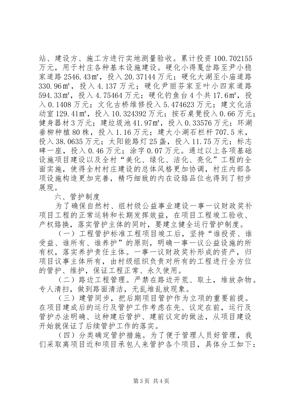 2024年美丽乡村的工作总结_第3页