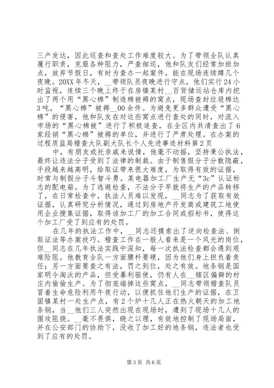 2024年质监局稽查大队副大队长个人先进事迹材料_第3页