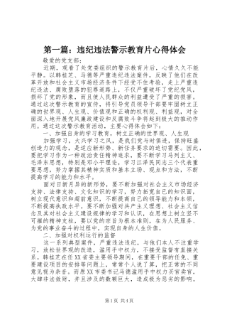 2024年违纪违法警示教育片心得体会