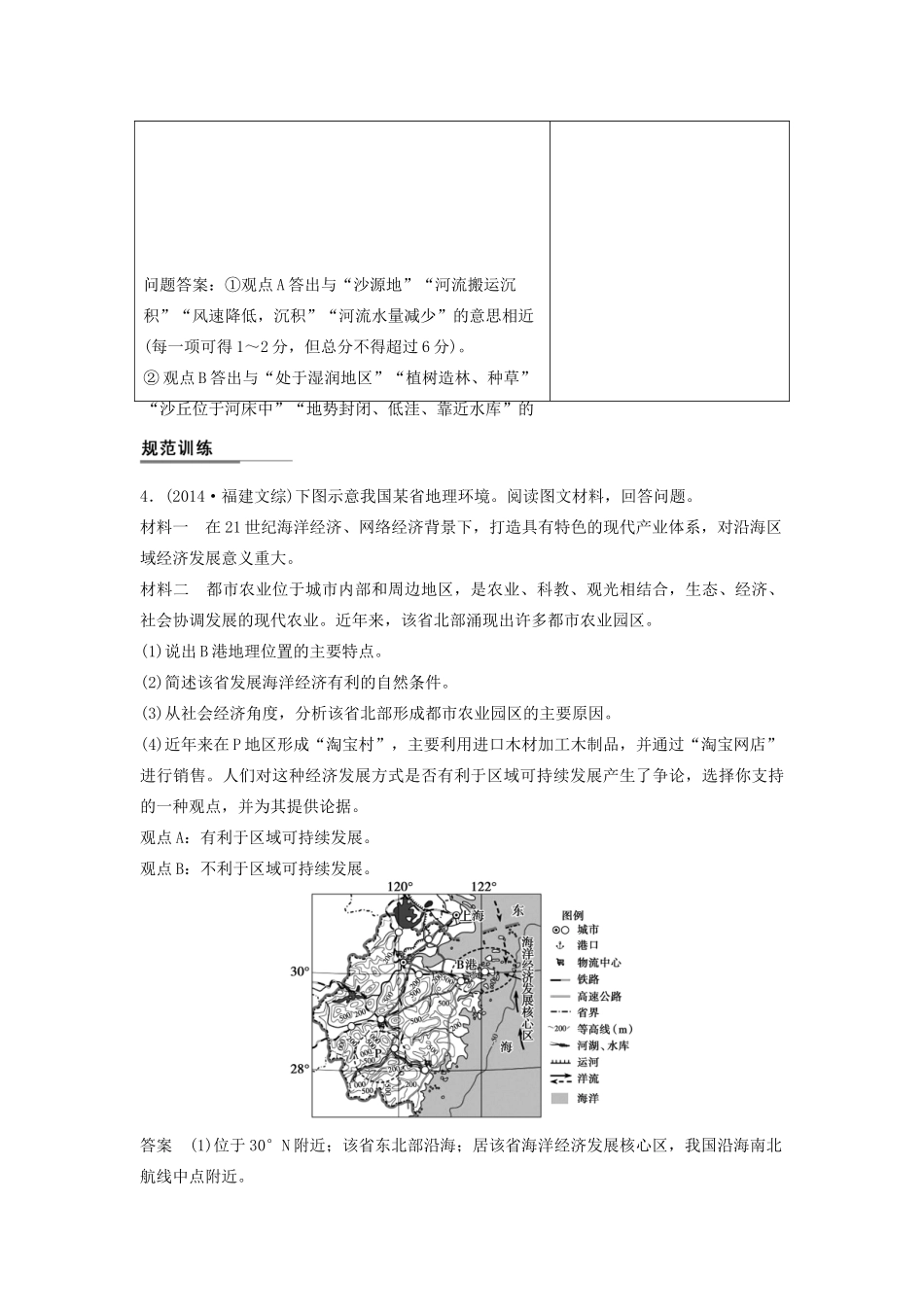（课标通用）高考地理二轮复习 考前三个月 第二部分 规范技巧篇 专题2 规范要求4 观点鲜明，论证应充分_第3页