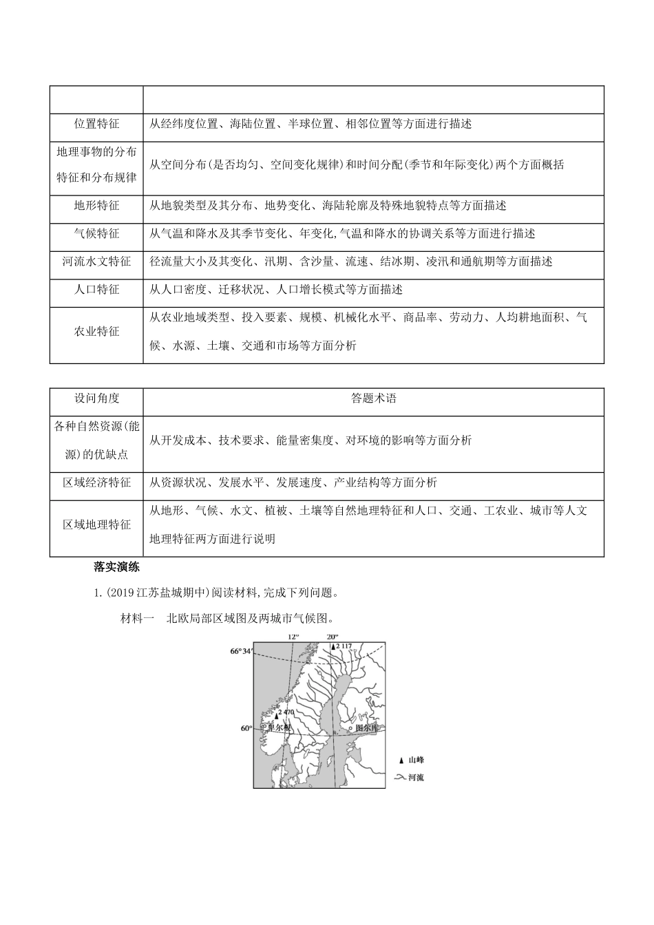 （课标版）高考地理二轮复习 解题技能类型一 特征描述类练习-人教版高三全册地理试题_第3页