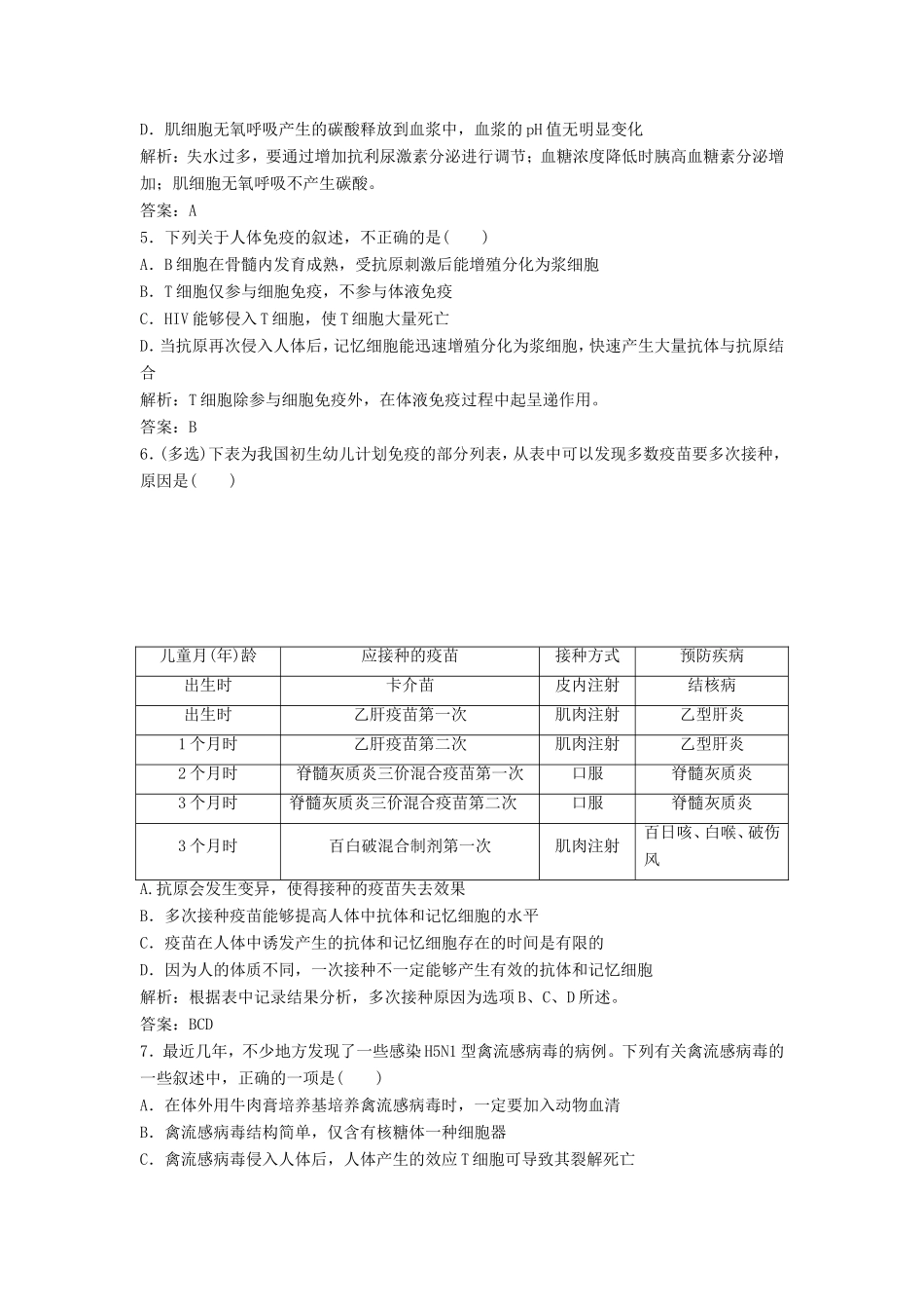 （课堂设计）高中生物 第一章 生物科学和我们本章测试（B卷）苏教版必修3_第2页
