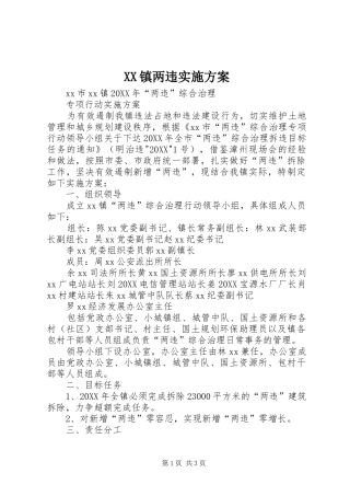2024年镇两违实施方案