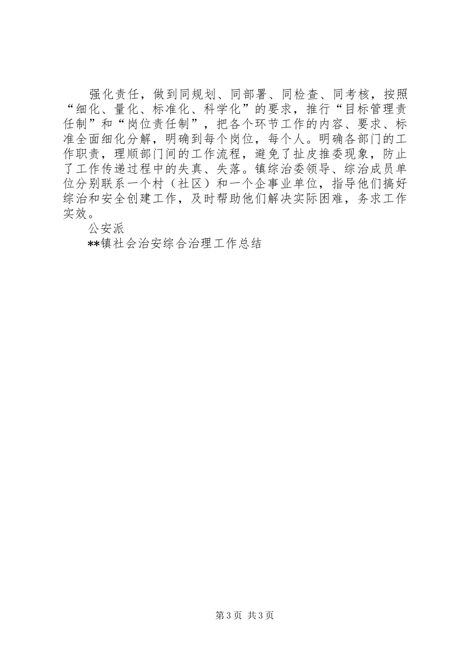 2024年镇社会治安综合治理总结_第3页