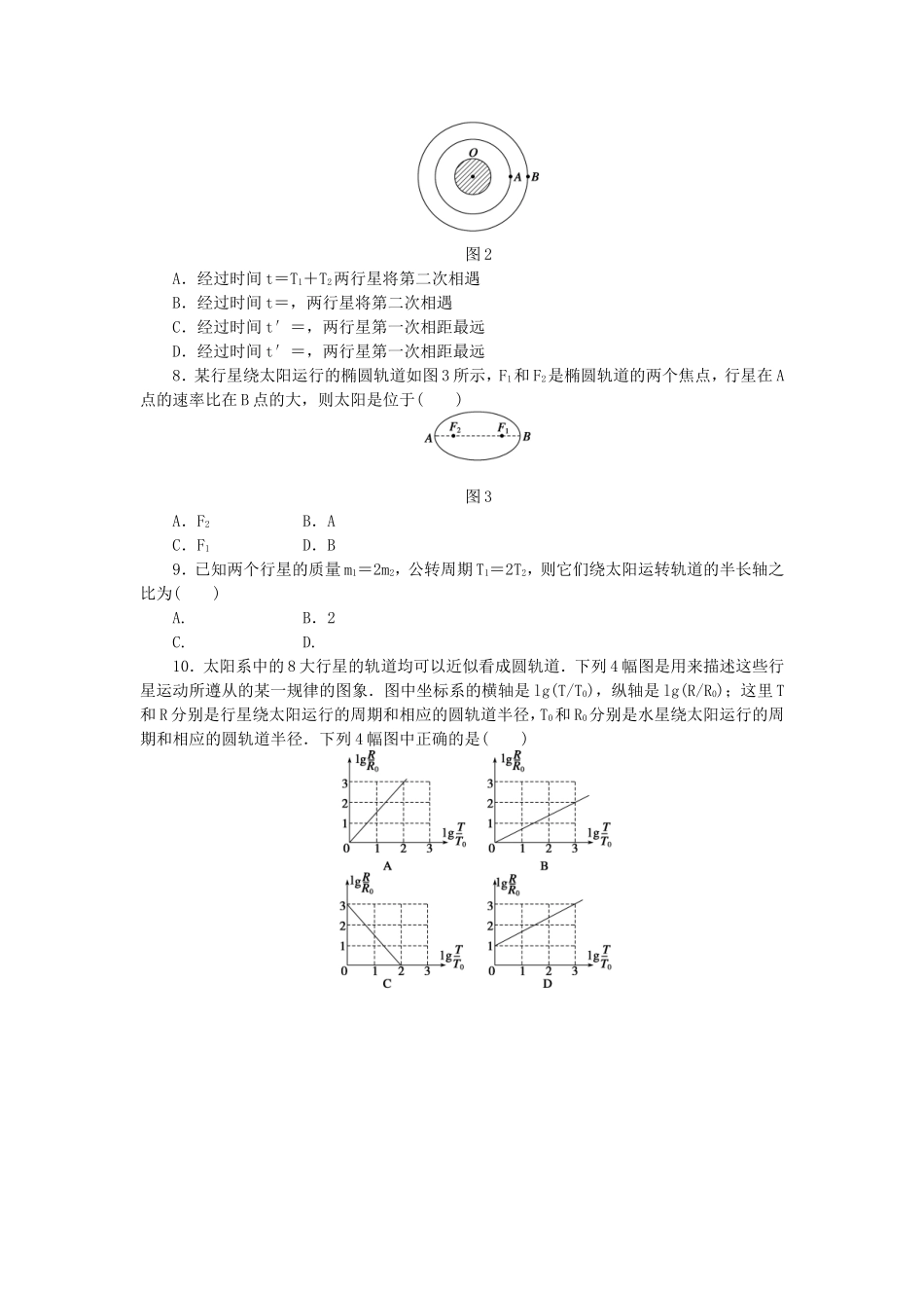 （课堂设计）高中物理 3.1 天体运动每课一练 教科版必修2_第2页