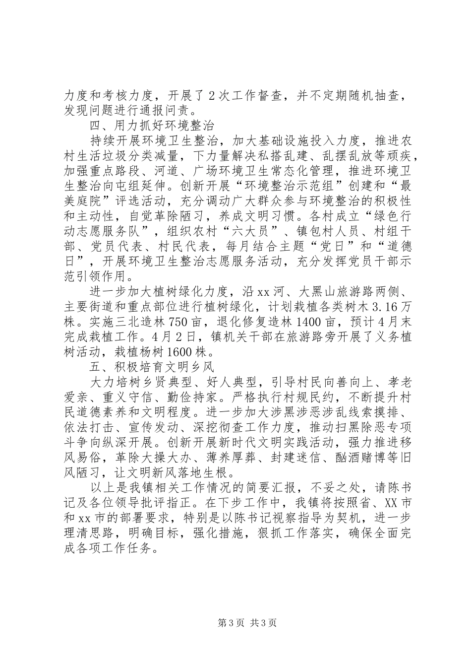 2024年镇乡村振兴汇报材料_第3页