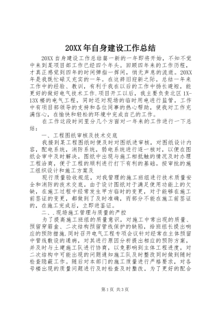 2024年自身建设工作总结