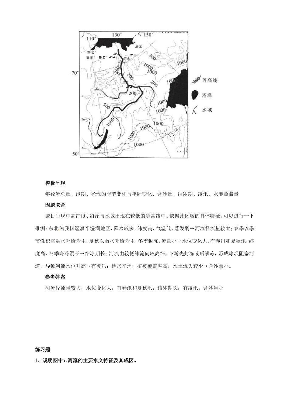 （试题研究）高考地理 压轴突破综合题答题建模 描述类_第3页