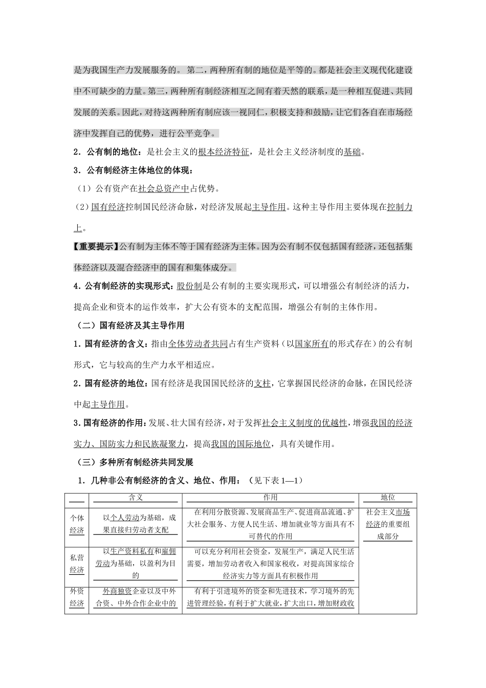 （课标版）高考政治《高考风向标》 必修1 经济与生活 专题2 生成、劳动与经营 第1讲 生产与经济制度_第3页