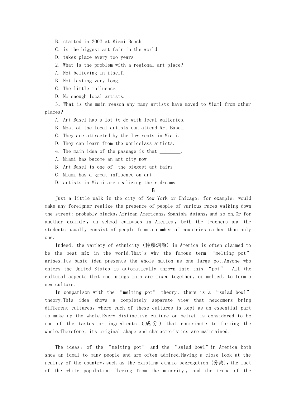 （课标卷）高中英语 Unit 1　A land of diversity　Using Language课时作业（含答案，分析）新人教教版选修8_第3页