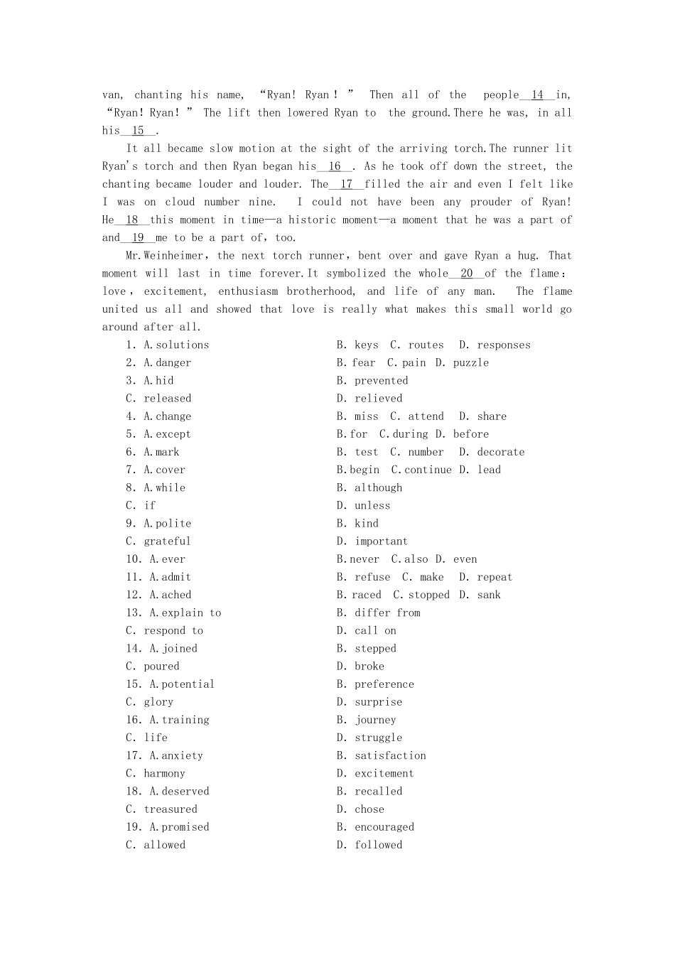 （课标卷）高中英语 Unit 13 People Personalities and Jobs & Making Guesses about People课时作业 北师大版必修5_第3页