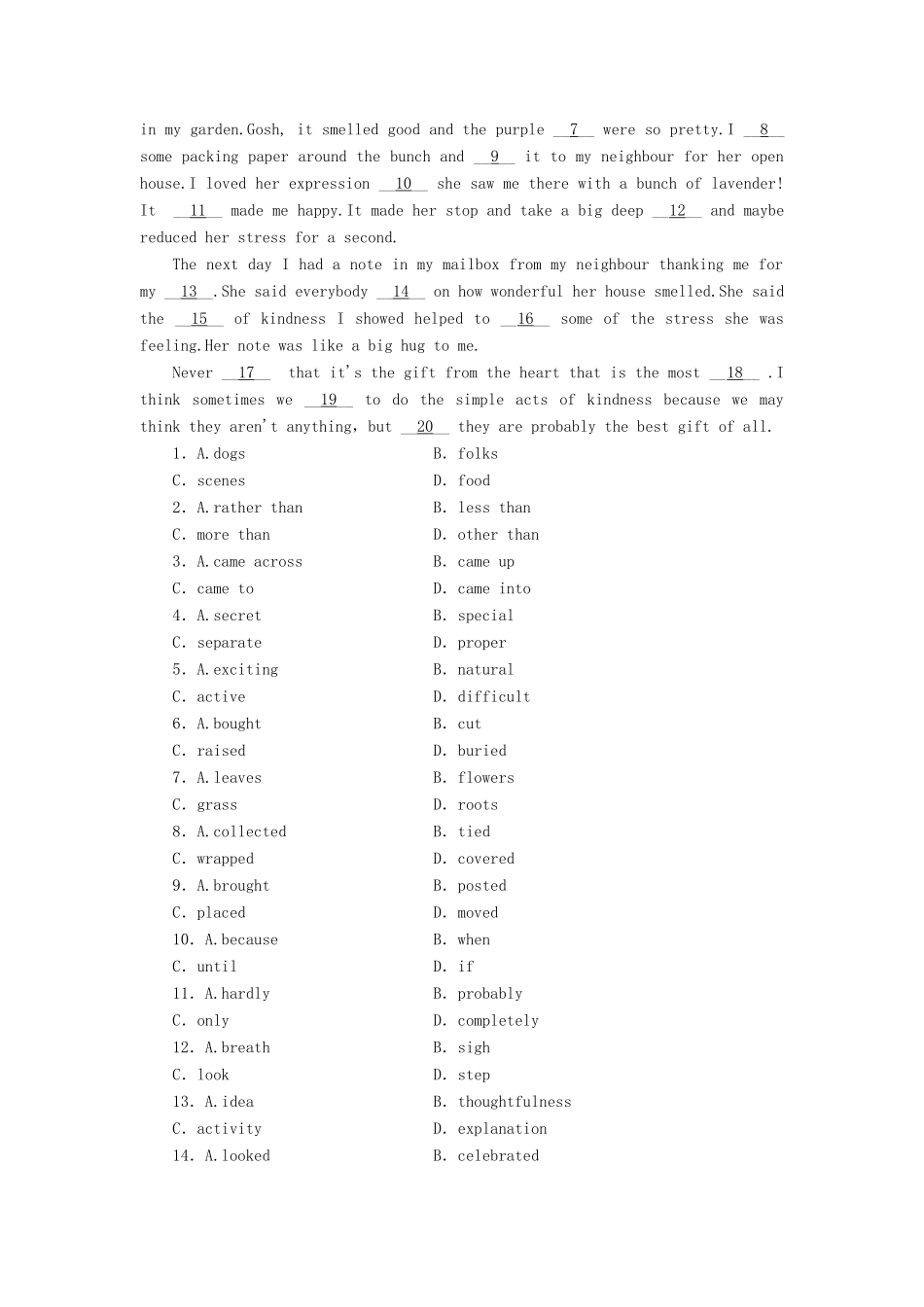 （课标卷）高中英语 Unit9 Wheels On the Move & Clean Machines课时作业 北师大版必修3_第3页