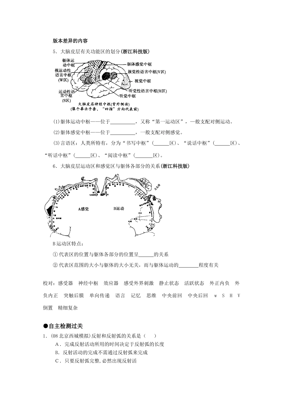 （课标人教版）《高考风向标》·生物电子稿 第三部分 稳态与环境 专题十二  生命活动的调节（考点1-3）_第2页