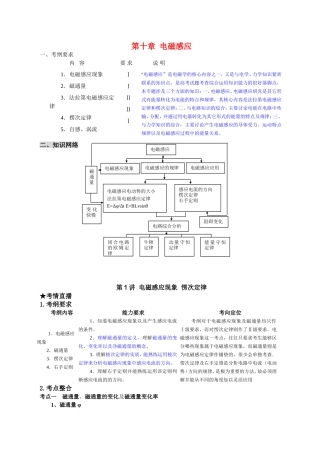 （课标人教版）《高考风向标》物理 第10章 电磁感应 第1讲  电磁感应现象  愣次定律