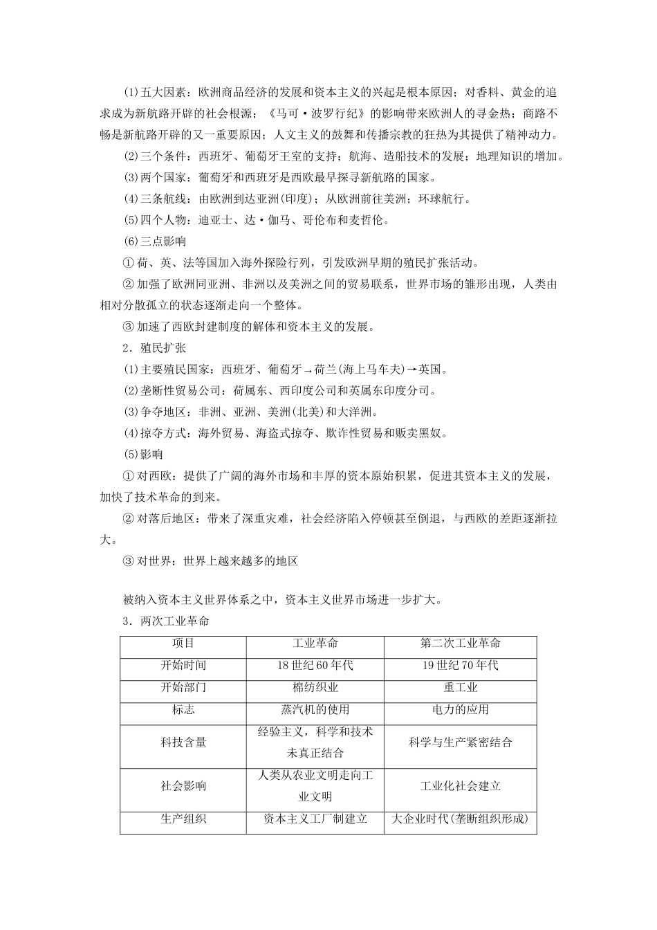 （通史版）高考历史二轮专题复习与策略 第1部分 近代篇 专题讲座2 工业文明时代的中国和世界专题融会贯通-人教版高三全册历史试题_第3页