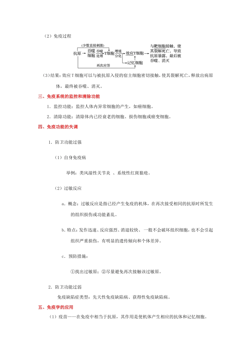 （课标通用）高考生物 考点一遍过 第7辑 考点5 免疫调节-人教版高三全册生物试题_第2页