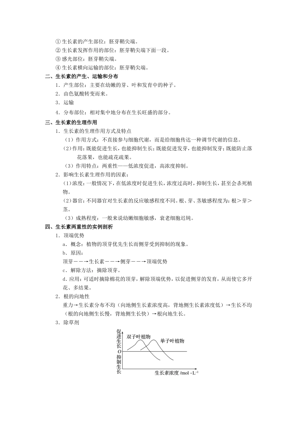 （课标通用）高考生物 考点一遍过 第8辑 考点1 植物生长素的发现和作用-人教版高三全册生物试题_第2页