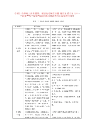 （通史版）高考历史二轮专题复习与策略 第2部分 专项3 诠释两题型，领悟高考规范答题 题型2 技巧1 以“一个前提”“两个原则”规范答题应对高考网上阅卷教师用书-人教版高三全册历史试题