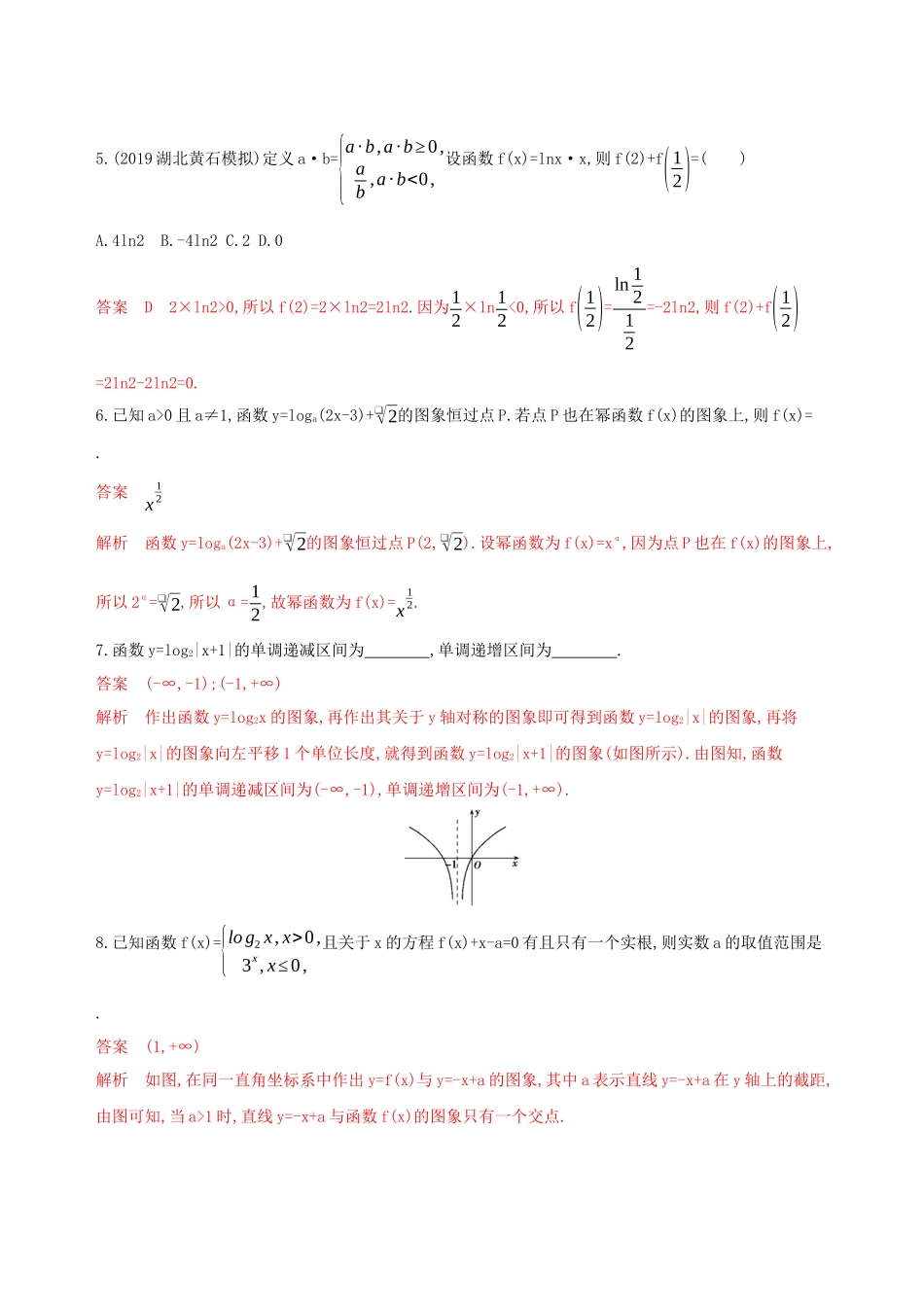 （课标通用）高考数学大一轮复习 第二章 7 第七节 对数与对数函数精练 理-人教版高三全册数学试题_第2页