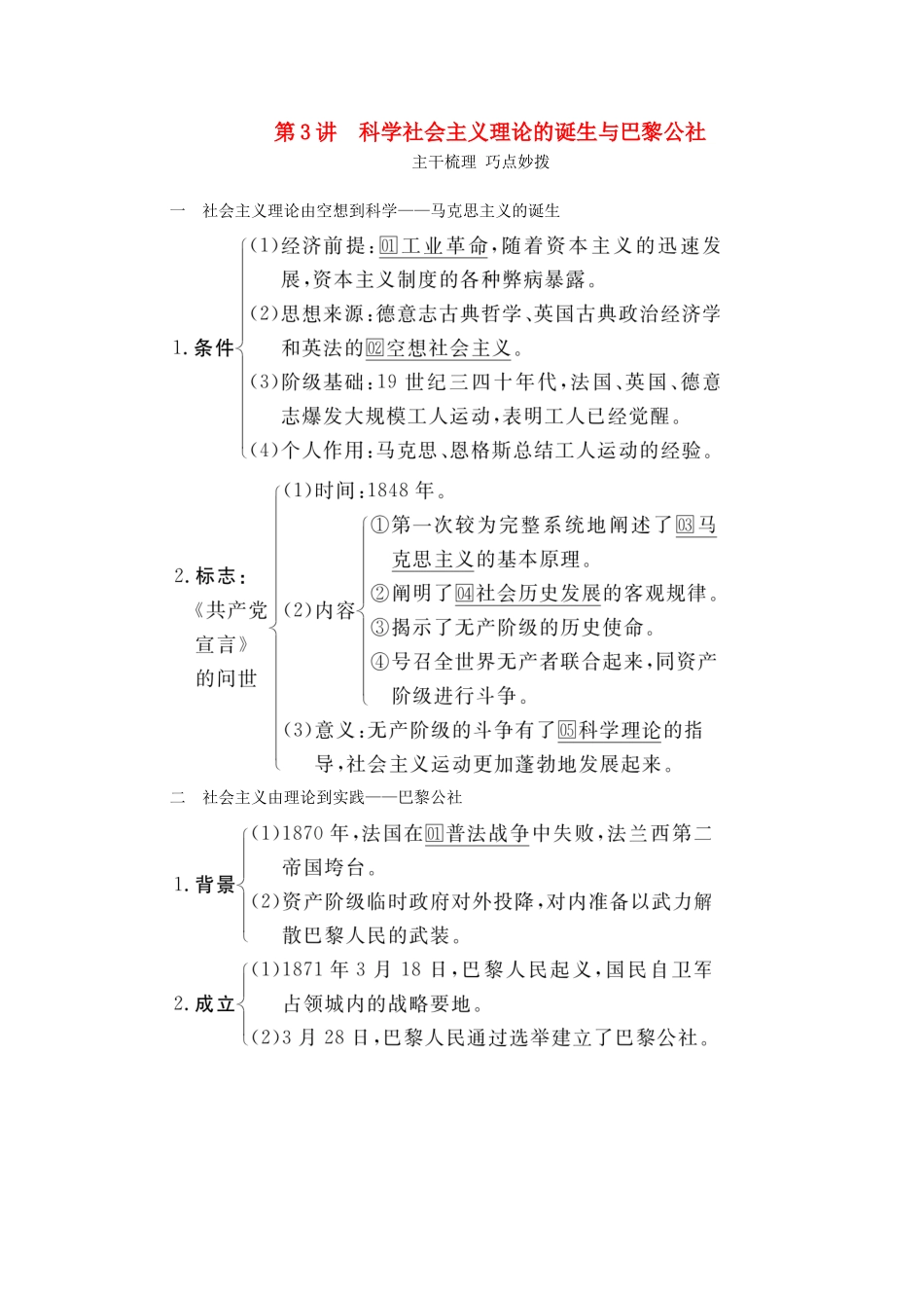 （通史版）高考历史一轮教师用书 第四部分 世界古代、近代史 第13单元 第3讲 科学社会主义理论的诞生与巴黎公社（含解析）-人教版高三全册历史试题_第1页