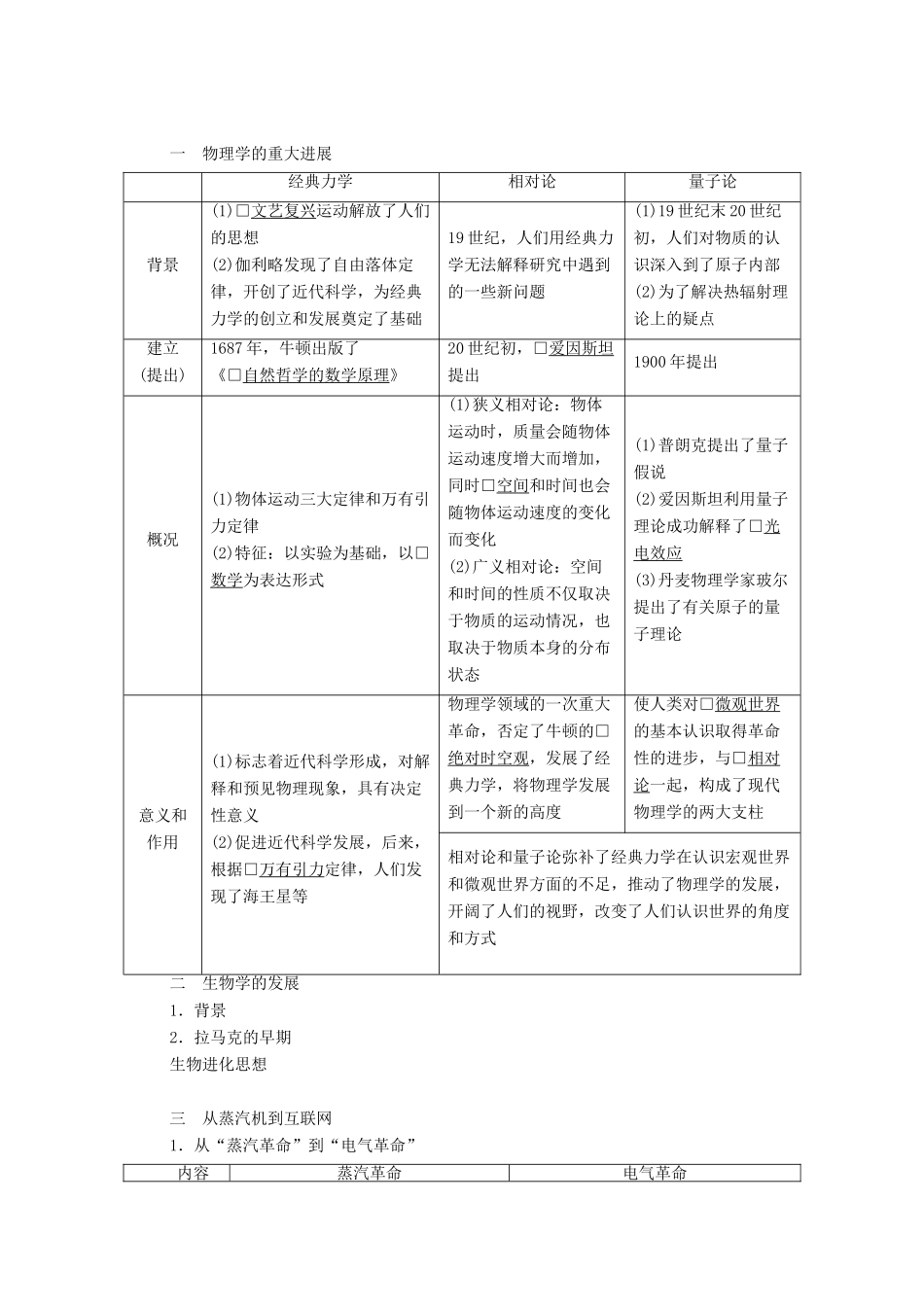 （通史版）高考历史一轮教师用书 第五部分 世界现代史 第16单元 近代以来世界的科技和文艺 第1讲 近代以来科学技术的辉煌（含解析）-人教版高三全册历史试题_第2页