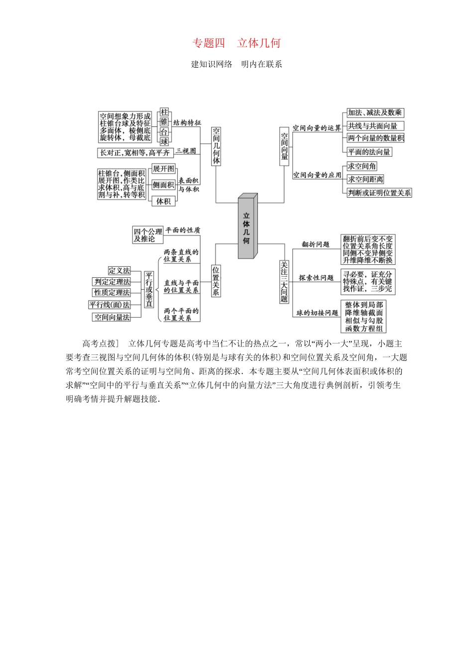 高三数学二轮复习 第1部分 专题4 突破点10 空间几何体表面积或体积的求解 理-人教高三数学试题_第1页