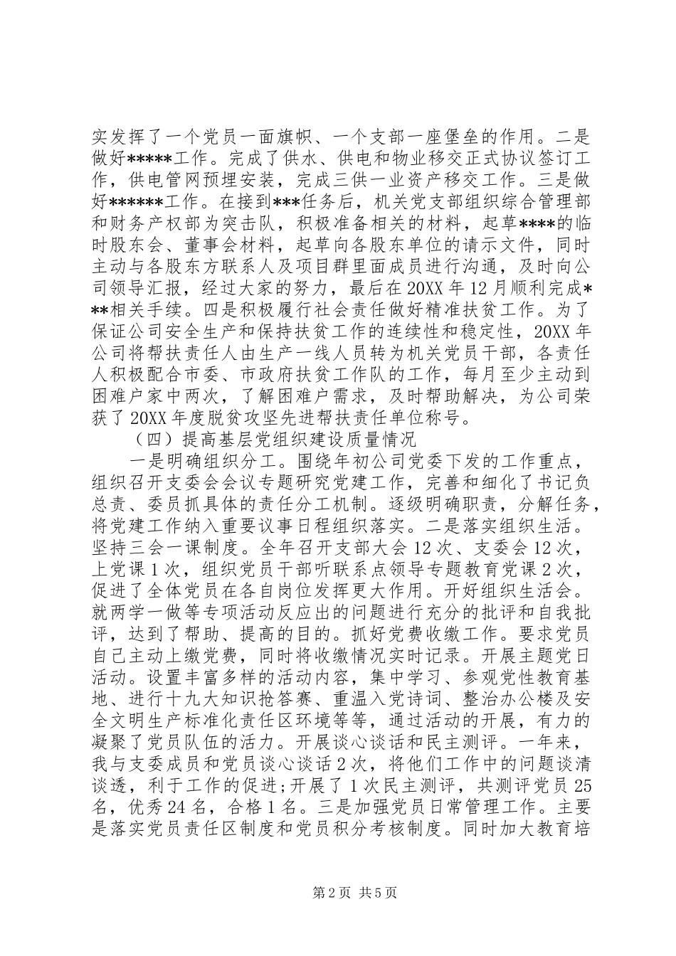 2024年党支部书记个人年度工作述职报告_第2页