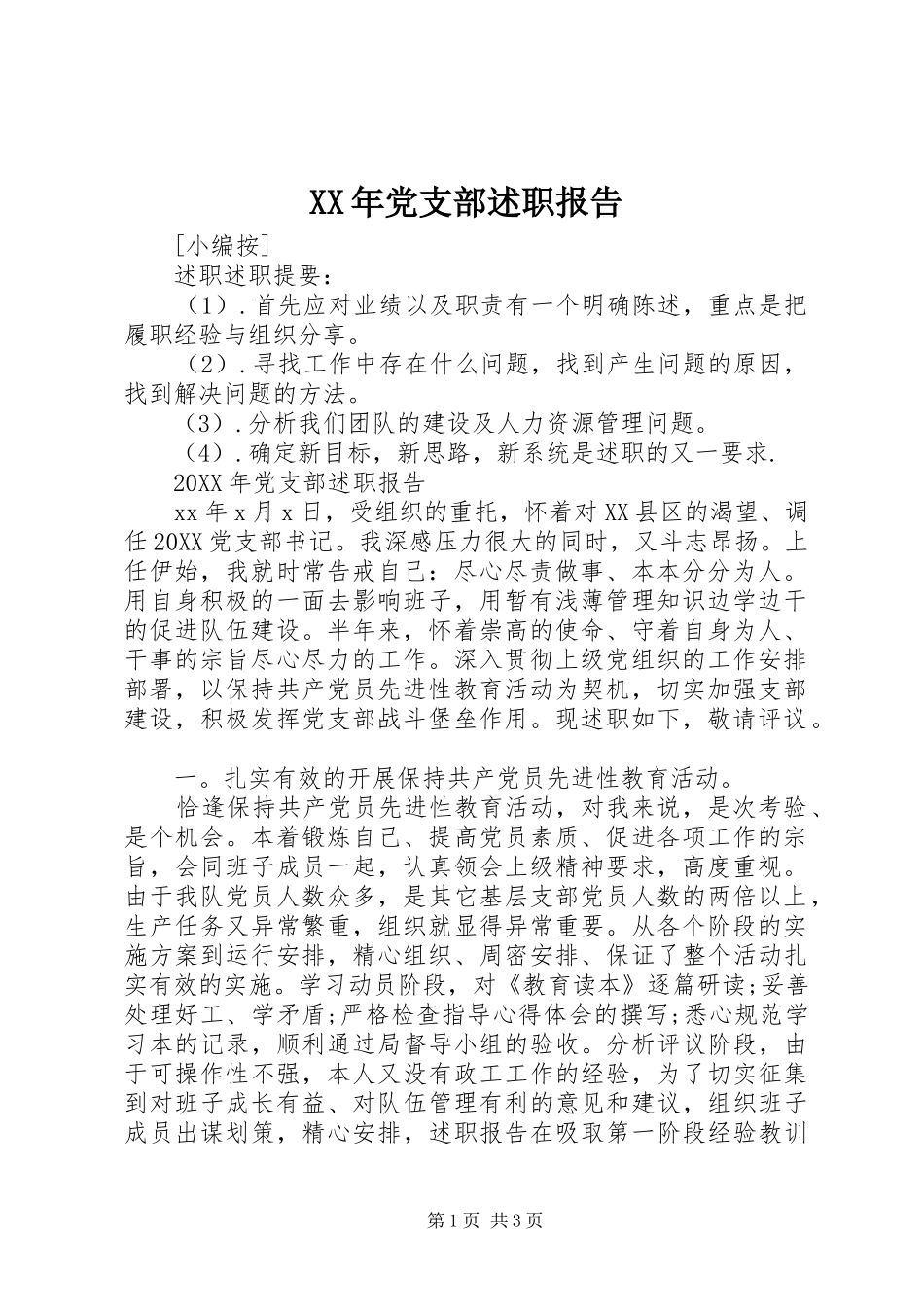 2024年党支部述职报告_第1页
