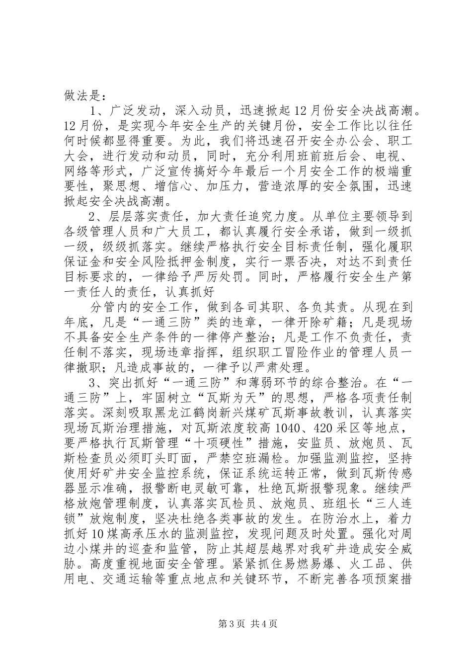 2024年矿业公司安全经验交流材料_第3页