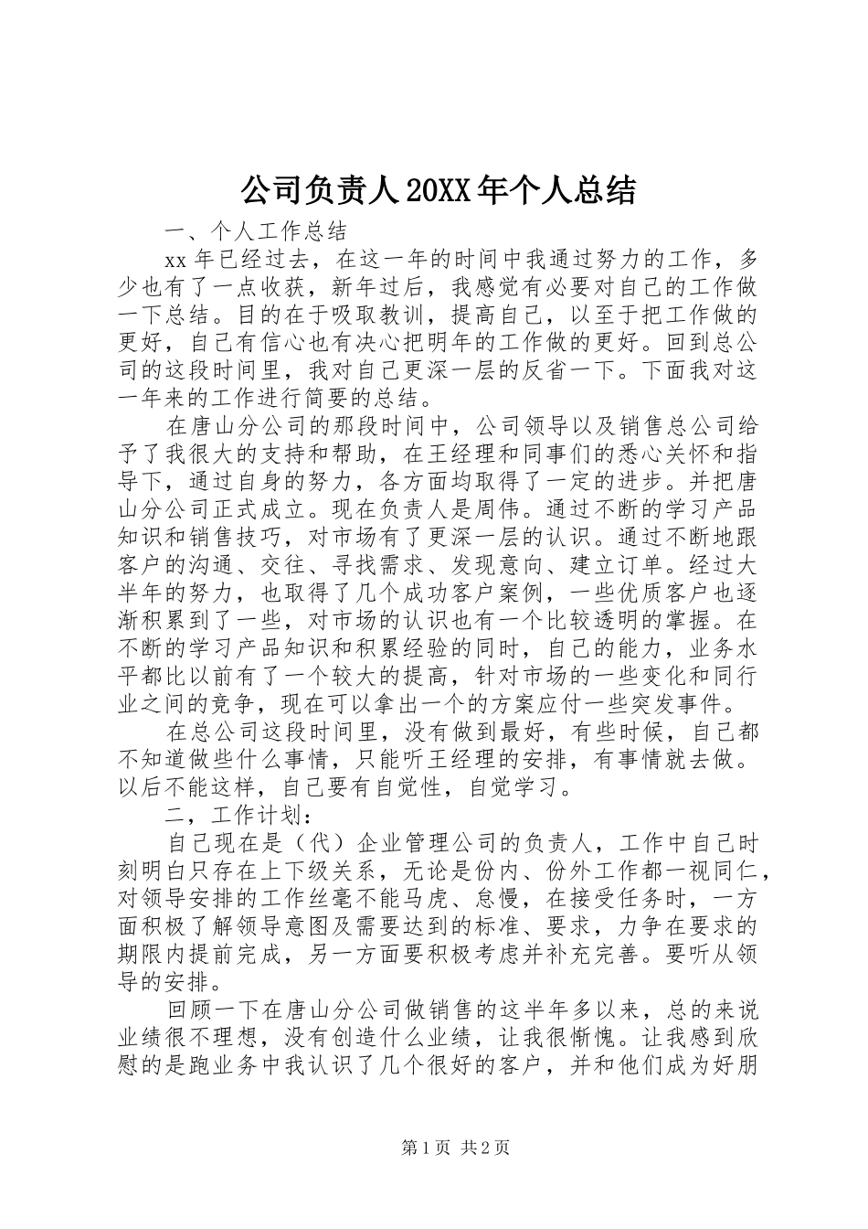 2024年公司负责人个人总结_第1页