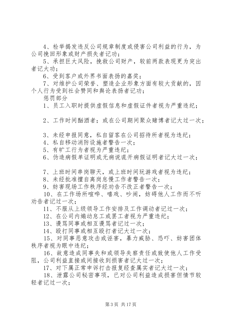 2024年公司奖惩制度_第3页