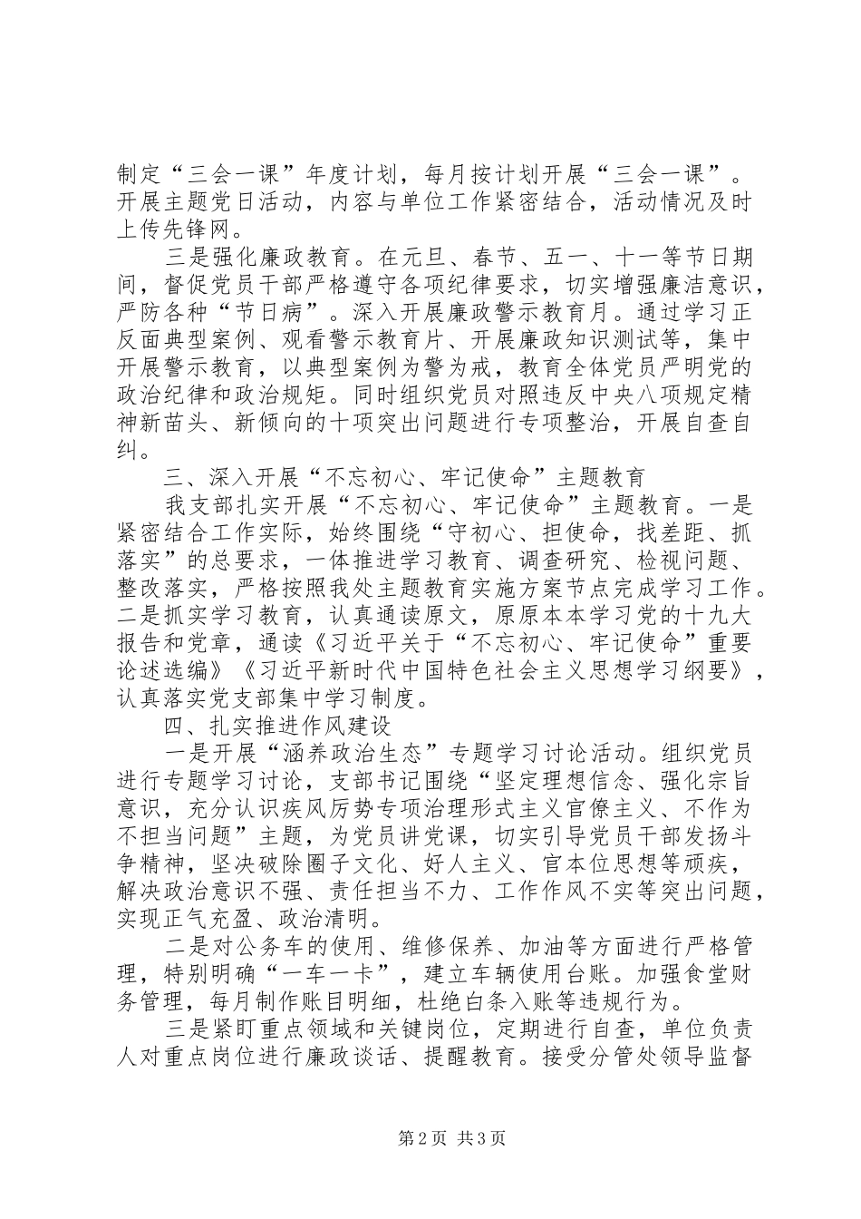 2024年党支部全面从严治党工作总结_第2页