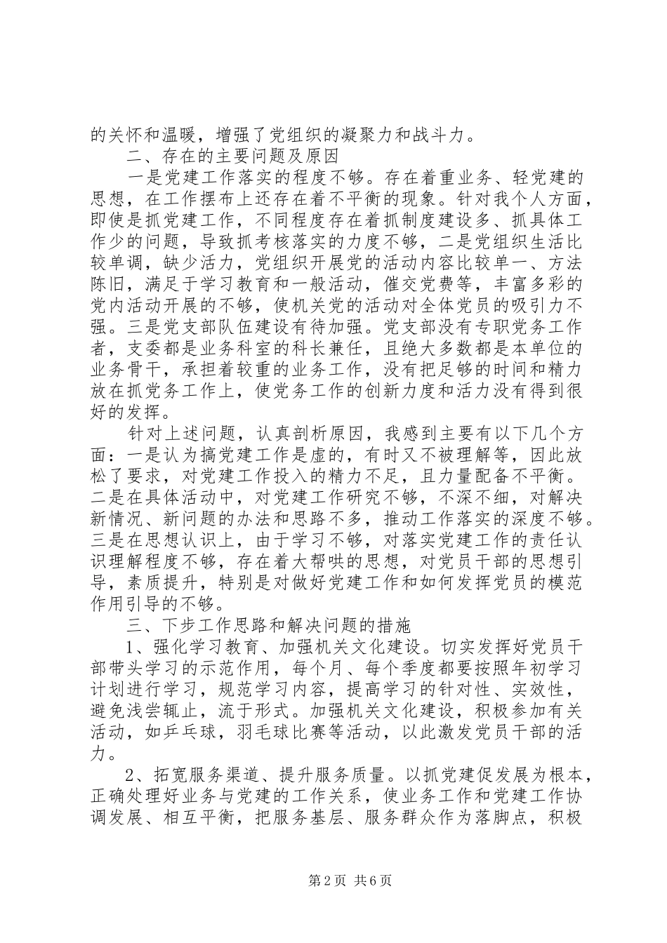 2024年党支部自查报告模板_第2页