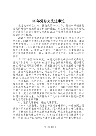 2024年党总支先进事迹