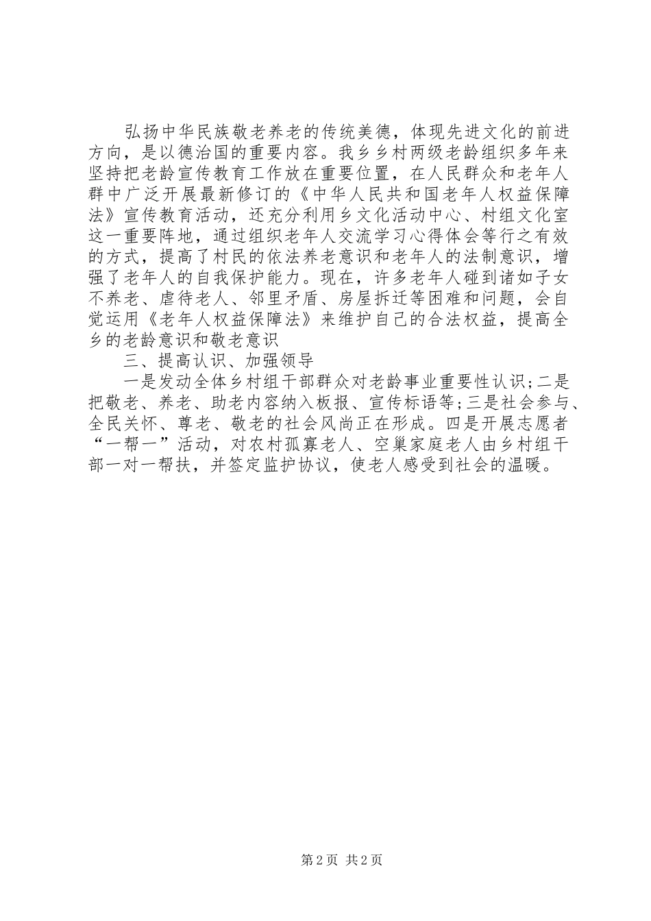 2024年老龄办工作总结_第2页