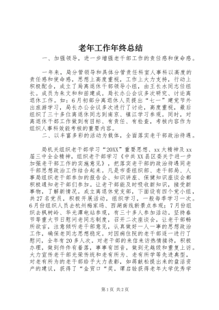 2024年老年工作年终总结
