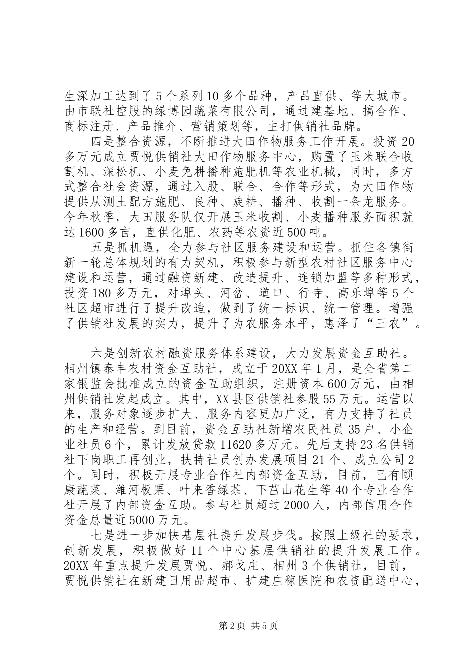 2024年供销社工作规划_第2页