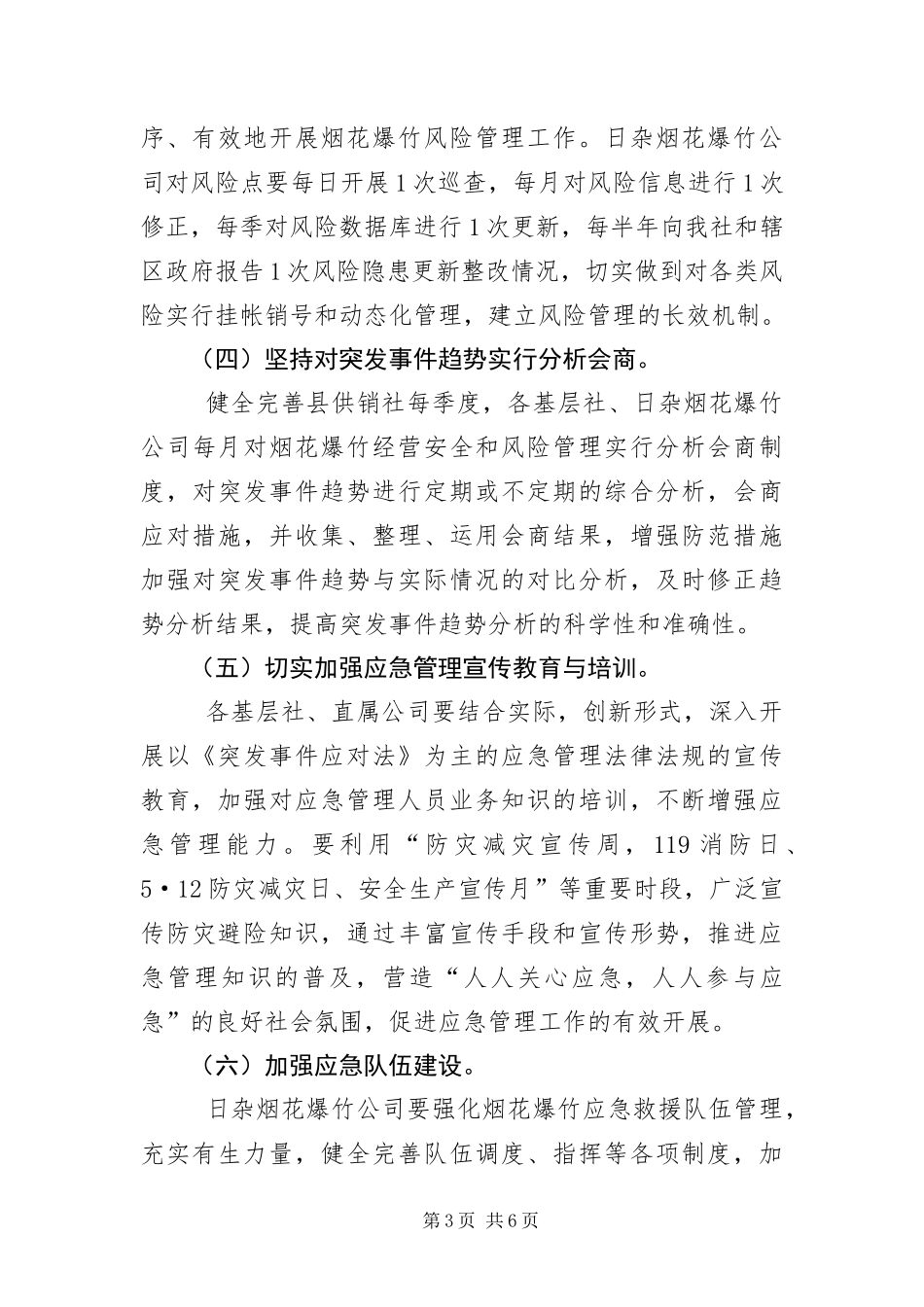 2024年供销社系统应急管理工作要点_第3页