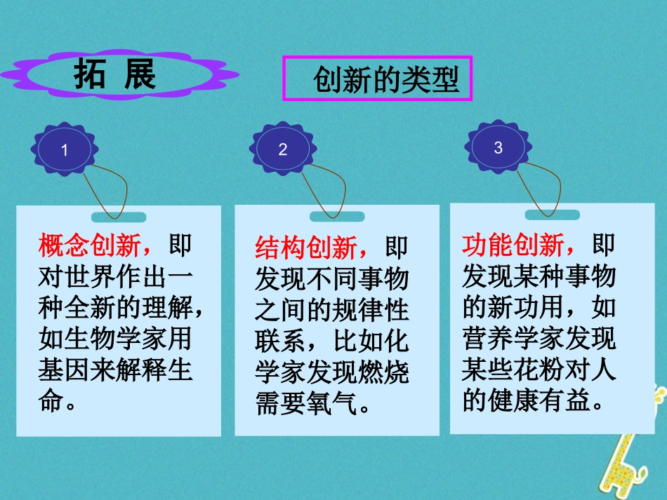 2级道德与法治下册 第六单元 拥抱青春 6.3 让青春绽放《勇于创新》课件 粤教版_第3页