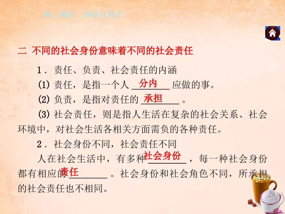 -八年级政治下册 第八单元 第三课 社会身份与责任 第1课时 身份与责任同步课件 粤教版-粤教级下册政治课件_第3页