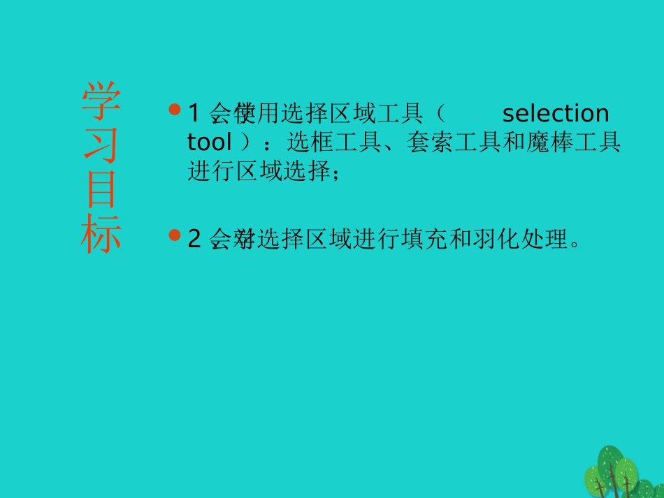 七年级信息技术 第二课 图像的局部处理课件-人教级全册信息技术课件_第3页