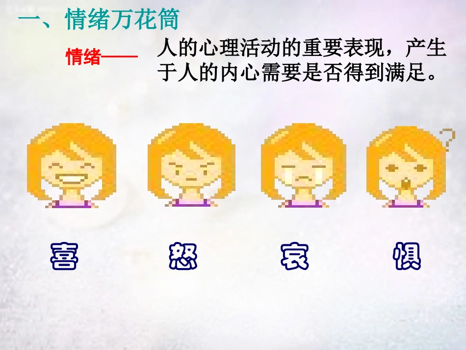 七年级政治上册 3.6.1 丰富多样的情绪教学课件 新人教版-新人教级上册政治课件_第2页