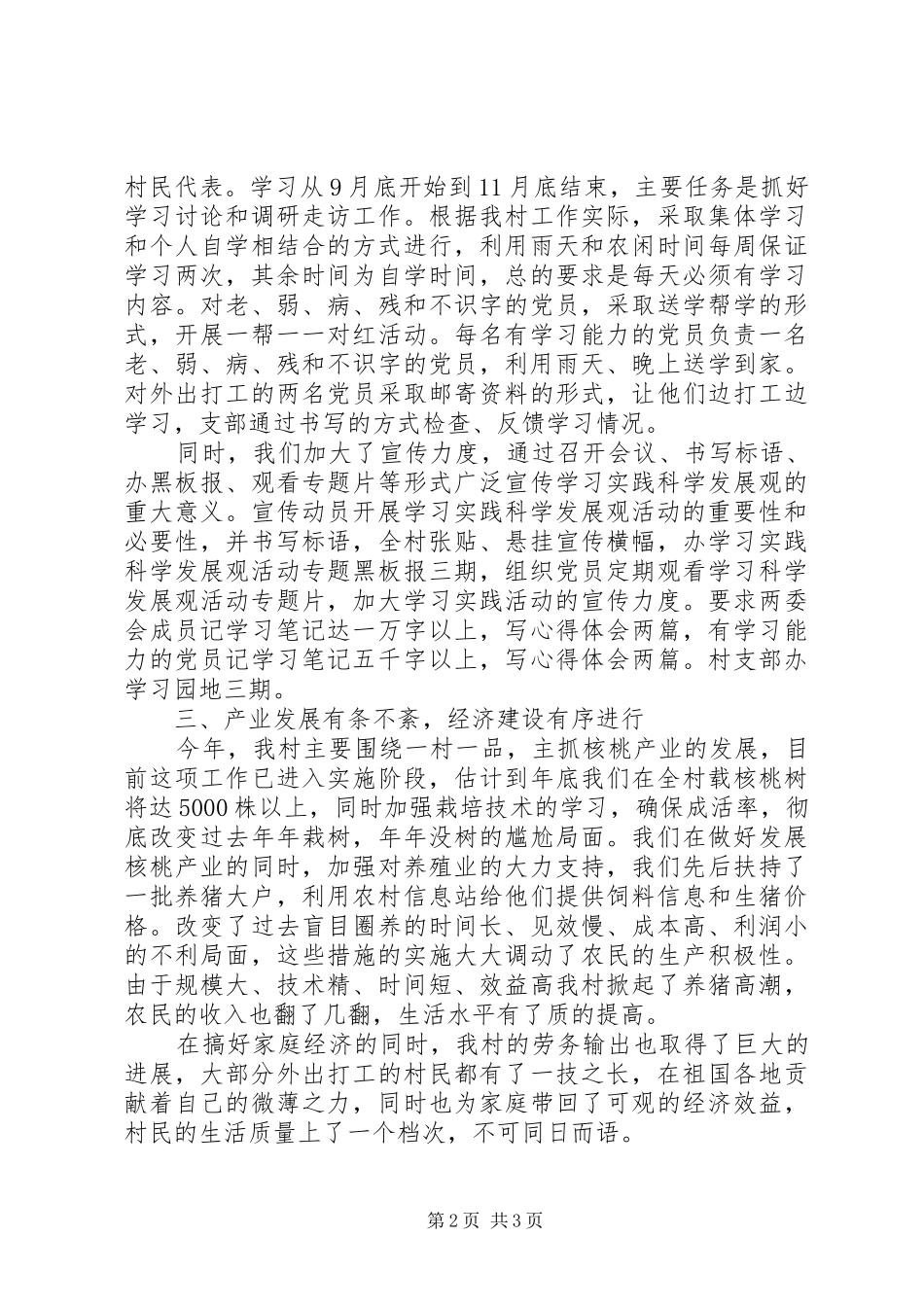 2024年农村党支部述职报告_第2页